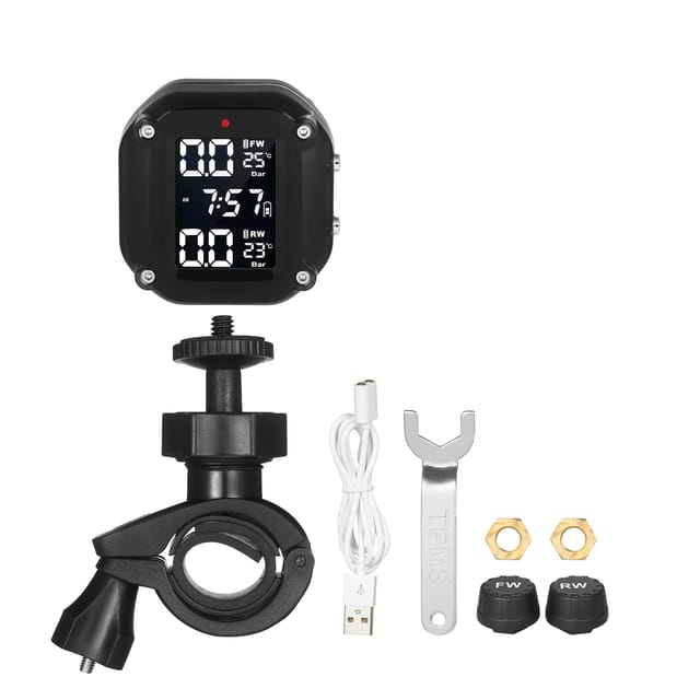 Universelles, Hochpräzises, Drahtloses Reifendruckkontrollsystem (tpms) Für Motorräder, Elektrofahrzeuge Und Andere Motorisierte Fahrzeuge.