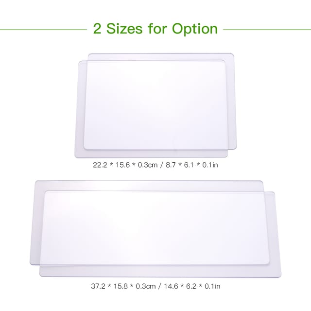 Transparente Stempel Für Stanz- Und Prägemaschinen, 2er-set, Abmessungen: 22,2 × 15,6 × 0,3 Cm