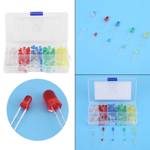 Set Mit 200 3-mm- Und 5-mm-transistor-leds