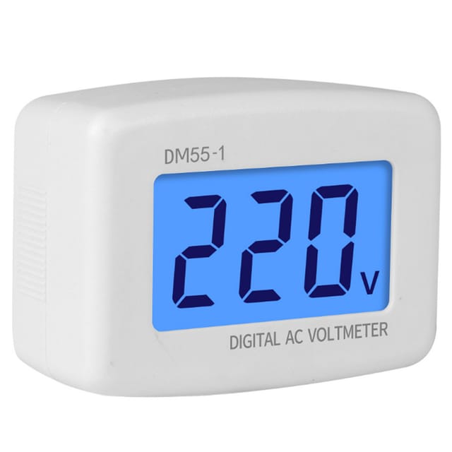 Digitales Haushaltsvoltmeter Dm55-1-eu (eurostecker, 230 V, 50 Hz)