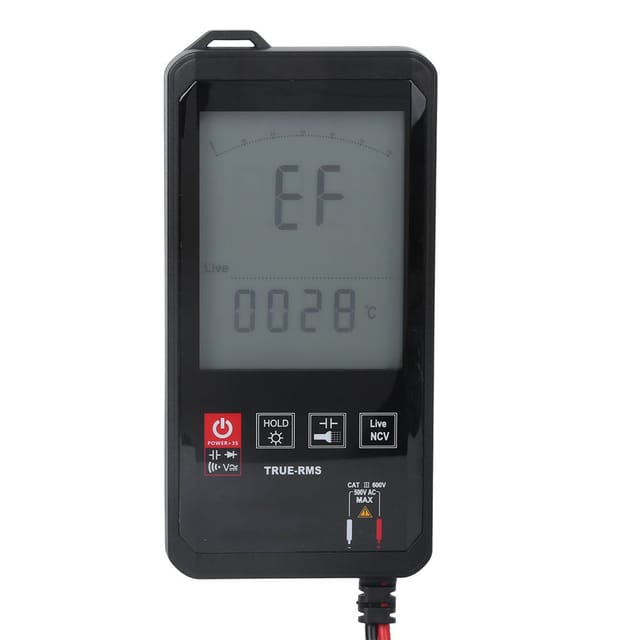 Km-dm06a Intelligentes Miniatur-digitalmultimeter Mit 3,2-zoll-touchscreen, Voltmeter Und Kapazitätsmesser, 6000 Zähler, Phasenleiteridentifizierung, Ncv