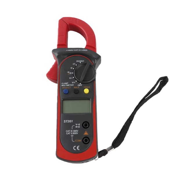 Aneng St201 Rotes Zangenamperemeter, Verpackt In Einer Stofftasche, Lieferung Ohne Batterie.