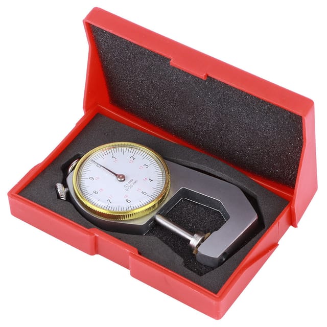 Tragbares Präzisionsdickenmessgerät, 0–20 Mm Mikrometer, Flachkopf