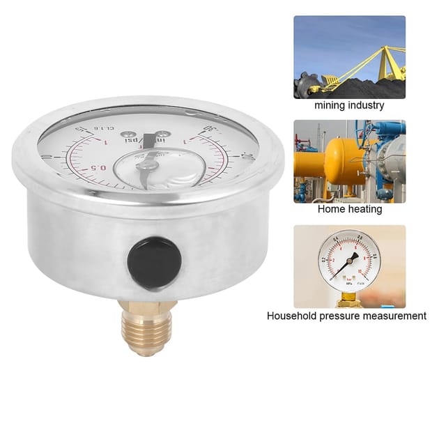 Ts-pggz604-1bar Y60 Radial-öleinspritz-vakuummeter