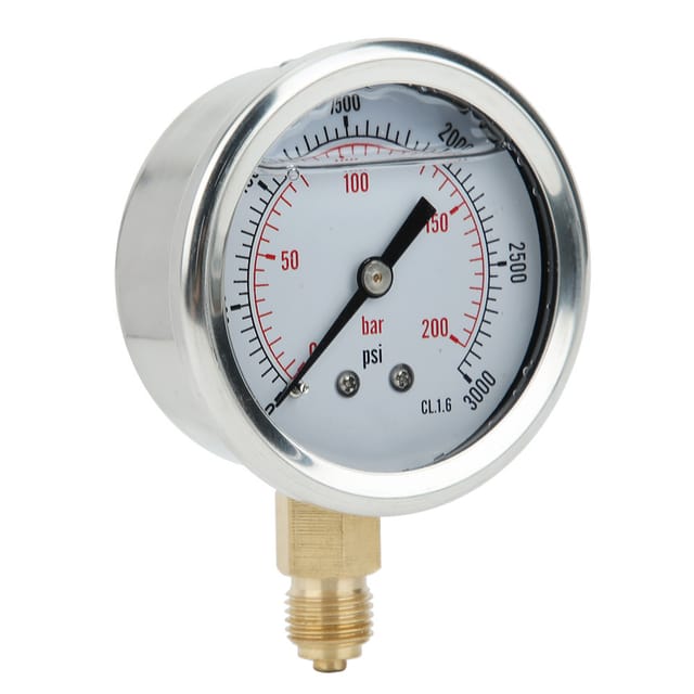 Ts-pgg604-200 Bar Radialöl-einspritzdruckmanometer, 1/4 Bsp Y60