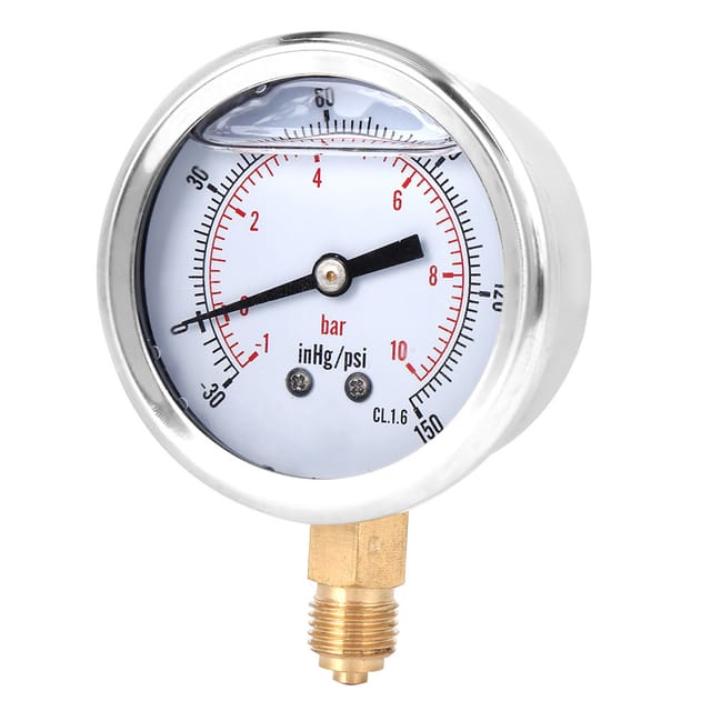 Ts-pggz604-10bar 1/4bsp Y60 Radial-öleinspritz-vakuummeter