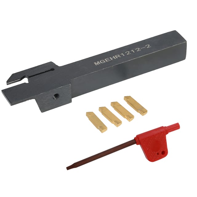 Mgmn200-sägeblätter/box + Mgehr1212-2 12100 Mm Werkzeughalter + Schraubenschlüssel. Die Farbe Des Cnc-drehmaschinen-werkzeugkastens Ist Zufällig.