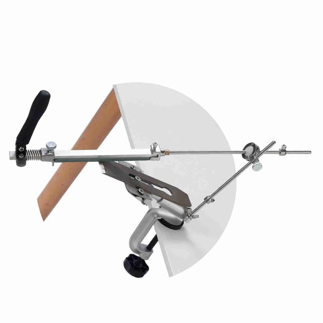Rx-008 Messerschärfer – Schneller, Komplett Aus Metall Gefertigter Messerschärfer Mit Festem Winkel Für Multifunktionale Küchenmesser, Holzbearbeitungsmesser Und Scheren Inklusive Klappbarem Schärfstä