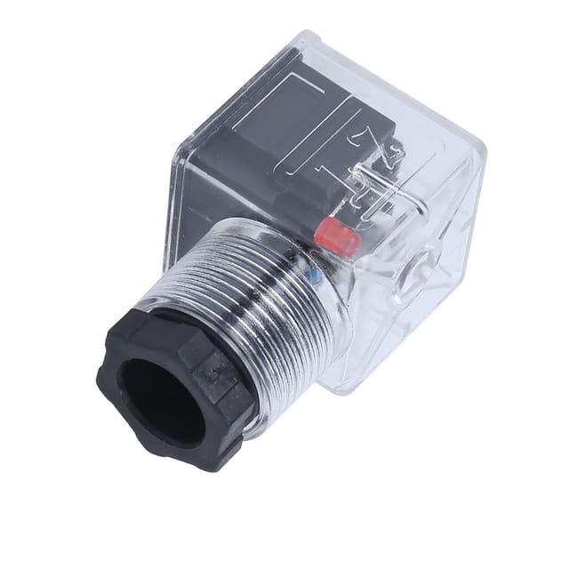 Hydraulisches Magnetventil, Magnetspule, Universeller Transparenter Stecker Mit Kontrollleuchte, Kabellos, Dc24