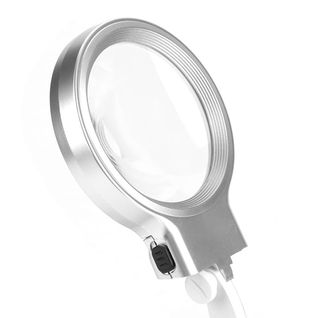 3x/4,5x Vergrößerungs-led-lampe, Ultrahell, Energiesparend, 360° Drehbare Tischwartungslampe, Weiß, Exklusiv Erhältlich In Überseelagern.