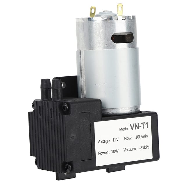 Miniatur-vakuumpumpe Vn-t1 24 V/12 V Dc, 10 L/min Fördermenge, 81 Kpa Unterdruck, 12 V Dc