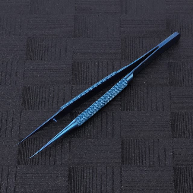 Fingerabdruckpinzette Für Die Handy-reparatur, 0,15 Mm Feine Fingerabdruckpinzette Aus Titanlegierung, Geeignet Für Mikroskopische Eingriffe, Gebogene Spitze.