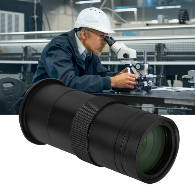 Industrielle Ccd-mikroskopkamera Mit C-objektiv, 8- Bis 100-facher Kameravergrößerung, Einstellbarer Vergrößerung Und 25-mm-zoomokular.