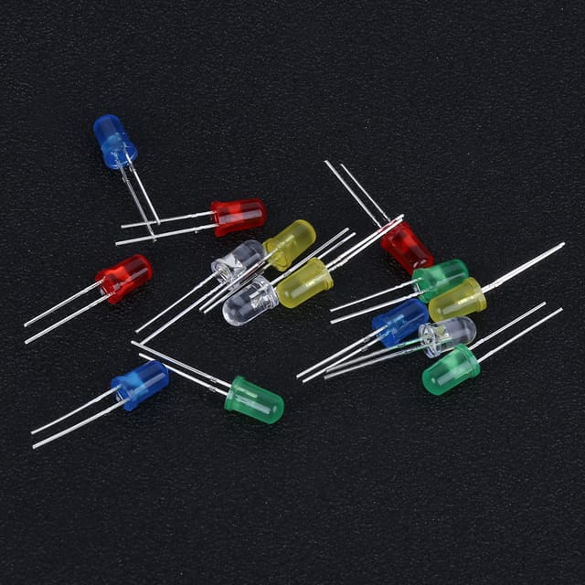 Packung Mit 500 5-mm-leds, 5 Farben, Einzeln In Schachteln Verpackt.