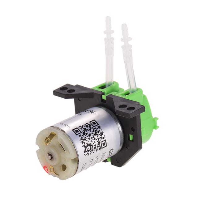 Grothen G328 Miniatur-schlauchpumpe, Kleine Hauswasserpumpe, Leise, Selbstansaugende Pumpe, Rechtwinkliges Modell, 12 V, Grün
