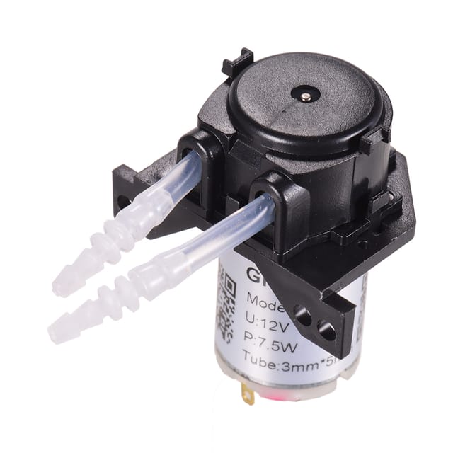 Miniatur-schlauchpumpe G328, Kleine Hauswasserpumpe, Leise, Selbstansaugende Pumpe, Rechtwinkliges Modell, 12 V, Schwarz