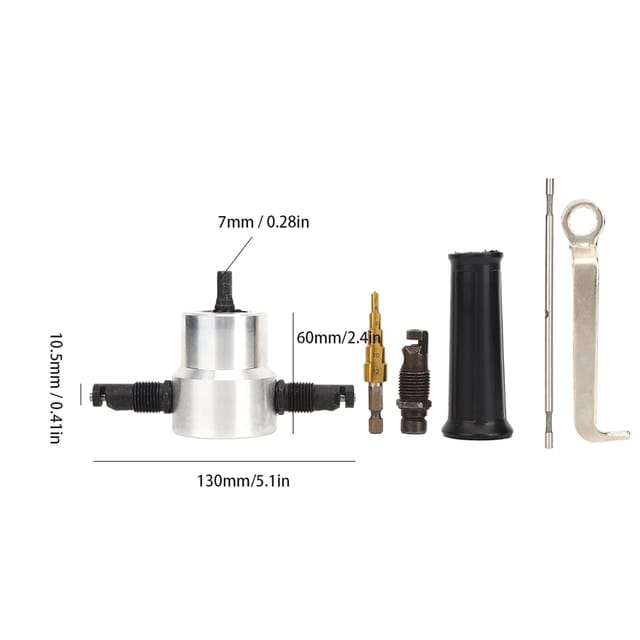 Set Mit 6 Elektrischen Blechschneidwerkzeugen Für Bleche (metallbox): Stichsäge, Blechschneider, Rundschneider.