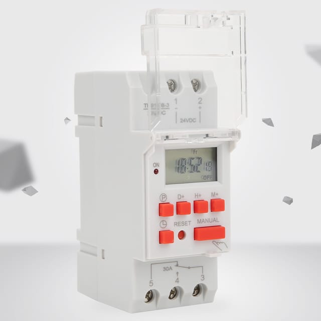 Tm919b-3 24v Dc 30a Lcd Digitaler Zeitschaltuhr-programmierer Mit 7-tage-zeitschaltuhr