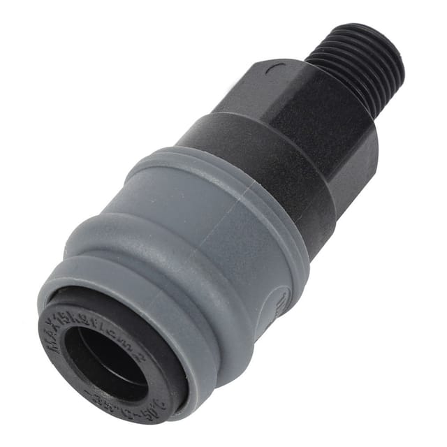Selbstsichernde Pneumatische Schnellkupplung Aus Kunststoff/stahl, Typ C Sm, Außengewinde G1/4" G3/8" G1/2" G1/4