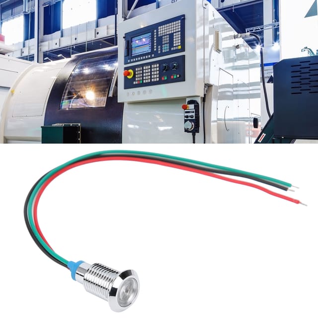 Vier Sets Werden Zusammen Verkauft, Alle 10 Mm Metall Wasserdichte Zweifarbige Led-anzeigen, Rot Und Grün 3-6v.