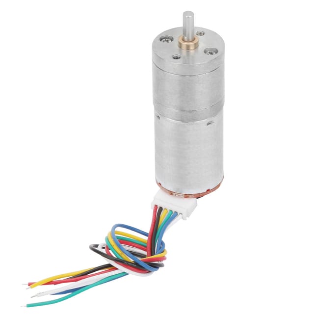 25ga371 Gleichstrom-getriebemotor Mit Encoder, Drehzahlmessscheibe, Hoher Leistung, Hohem Drehmoment, 6 V