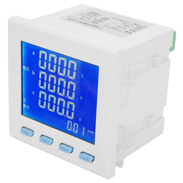 Lt194e-9sy Neuer Multifunktionaler Drehstrom-energiezähler Mit Weißem Lcd-display
