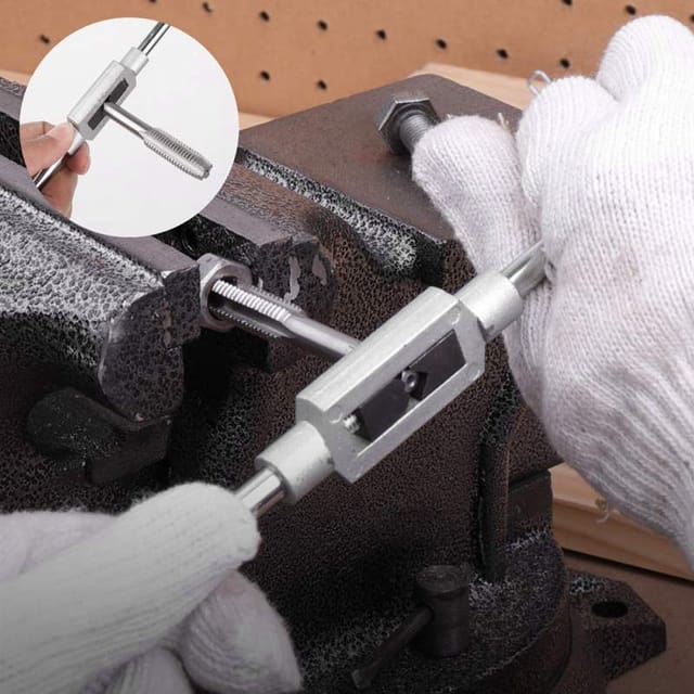 8-teiliges Set Inklusive Gewindebohrer, Schraubenschlüssel Und Bohrer