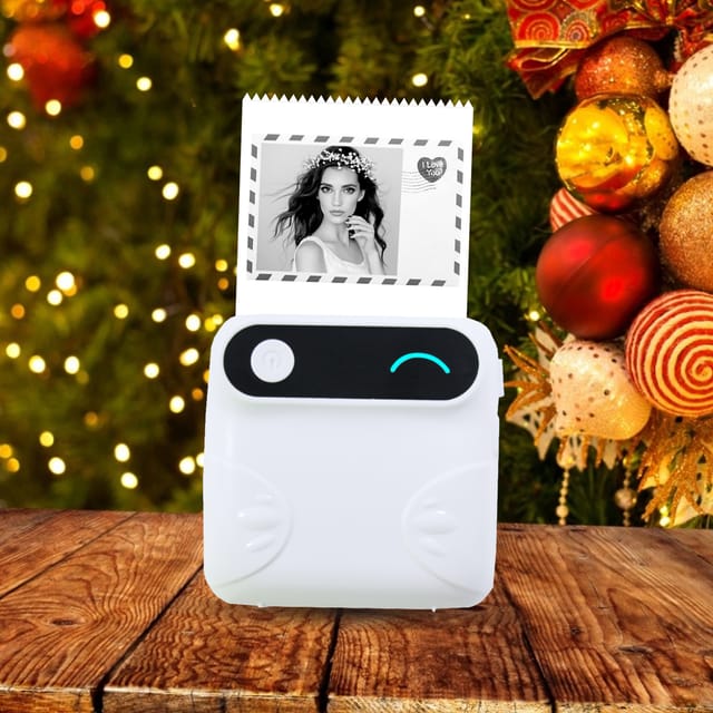 Der Tragbare Bluetooth-drucker Meiyinxiong Mht-p20 Mit 203 Dpi Und 2 Zoll (57 Mm) Bildschirmdiagonale Kann Weiße Fehlermeldungen, Bilder, Texterkennung, Etiketten, Aufgabenlisten, Webseiten Usw. Druck