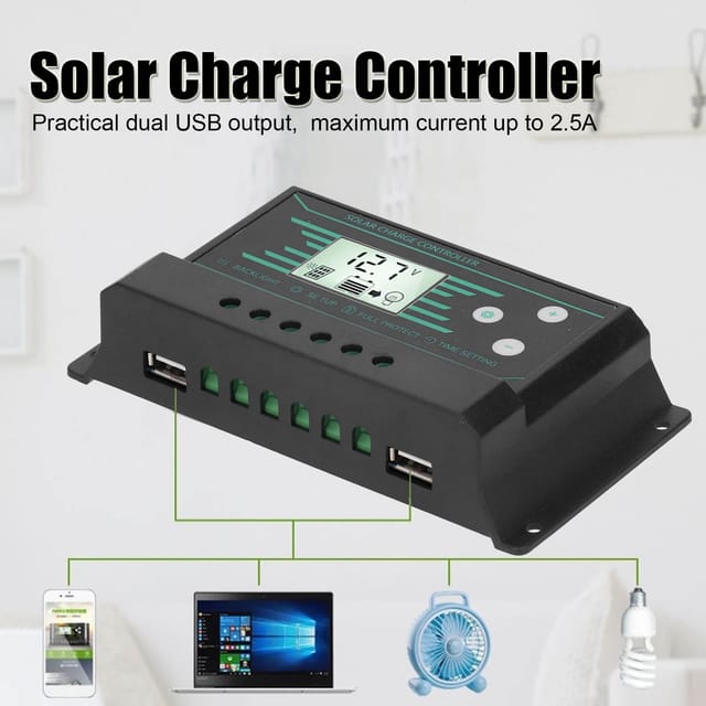 30a 12v/24v Dual-usb-pwm-solarladeregler Für Straßenbeleuchtung, Z30 Smart-laderegler