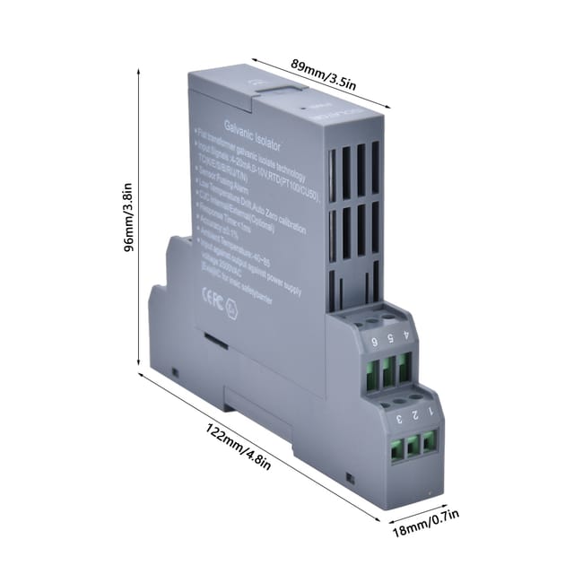 Glc 4-20ma Spannungs- Und Stromsignalisolator Zu 0-5v/10v/4-20ma Transmitter, Ein Eingang Und Ein Ausgang, Steckverteiler, 0-10v Dc Eingang.