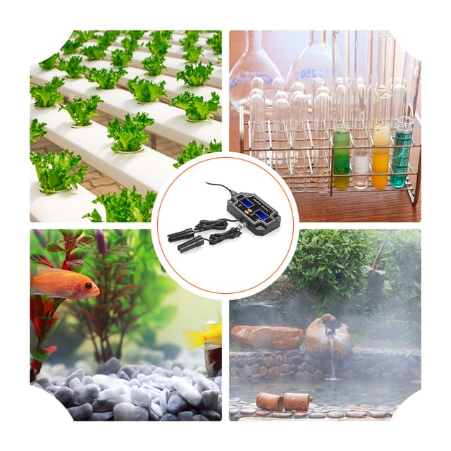 2-in-1 Wasserqualitätsanalysator (ph/tds), Wasserdicht, Hintergrundbeleuchtet, Dual-display, Schwarz, Entspricht Der Europäischen Norm Ph/tds-2683