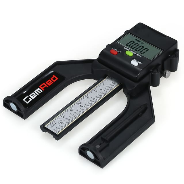 Jingrui 81015 Digitaler Tiefenmesser, 0-80 Mm, Magnetisch, Hochpräzises Tiefenmessgerät, Lieferung Ohne Batterie.