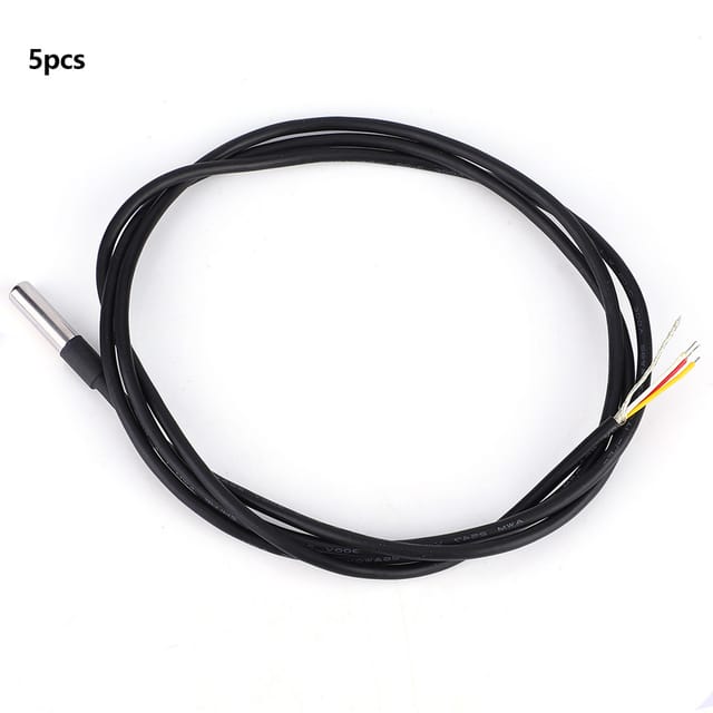 Ds18b20 Digitaler Temperatursensor, Hochpräzise Messsonde, Wasserdichter Temperatursensor, Verkauft In 5er-packs.