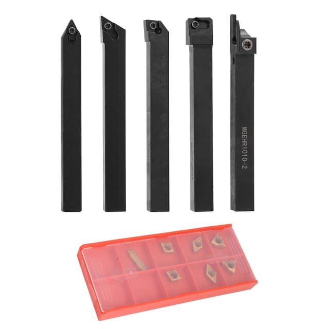 Drehbank-bohrstange Mit 10-mm-schaft, Inklusive Satz Von 7 Hartmetall-wendeschneidplatten