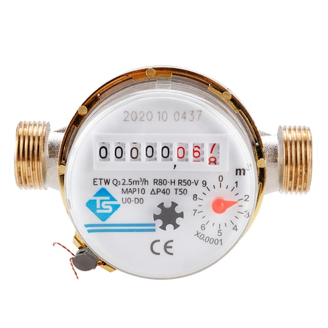 Mechanischer Kaltwasserzähler Ts-s3003e Mit Drehzeiger Und Digitalanzeige, Typ E, Für Den Einsatz In Smart Homes.