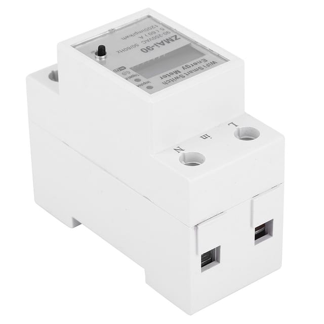 Zmai-90wifi Einphasen-stromzähler Mit Fernablesung, Kompatibel Mit Bahnstromnetzen, Intelligentes Lcd-display, Für Wohn- Und Mietobjekte, 90–250 V, 60 A