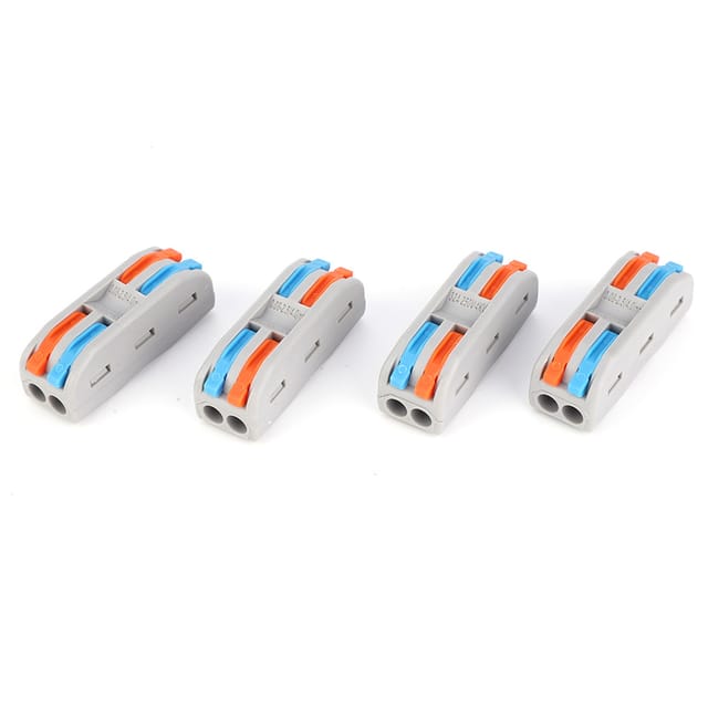 Packung Mit 50 Zweifarbigen Pct-2-2 Schnellanschlussklemmen, 1128 Awg