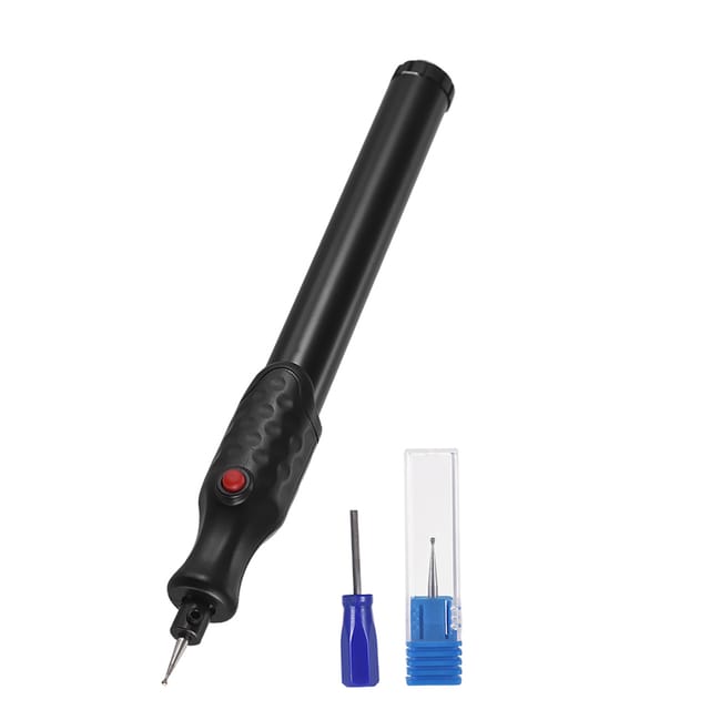 Im-412 Mini-elektroschleifer, Mikrogravurstift Für Glas Und Metall, Batterielos, Schwarz