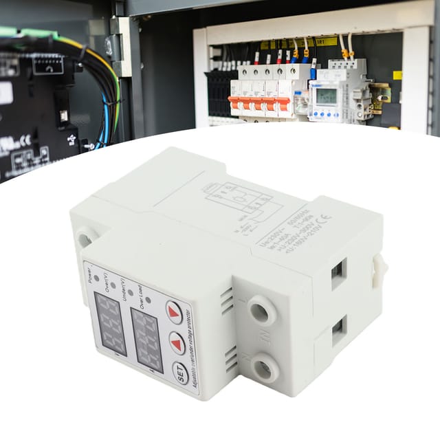 Intelligenter Schutz Vor Überspannung, Unterspannung Und Überstrom Mit Digitalanzeige Berm@ Bems5-40a Automatischer Zeitverzögerter Schutz Vor Überspannung, Unterspannung Und Überstrom 230 V, 40 A