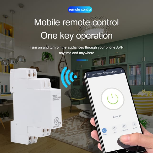 Tm608 Intelligenter Wlan-energiezähler, Einphasig, 16 A, 100–240 V