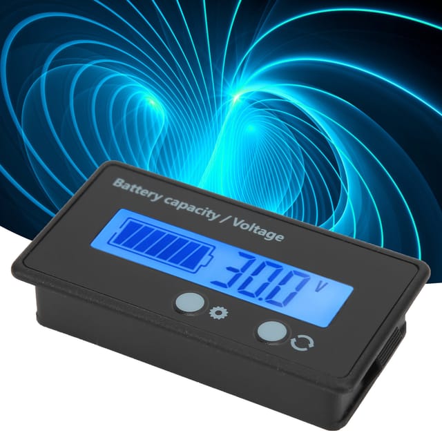 Dc10-100v Leistungsanzeige, Voltmeter, Lcd-wattmeter Mit Blauer Hintergrundbeleuchtung.