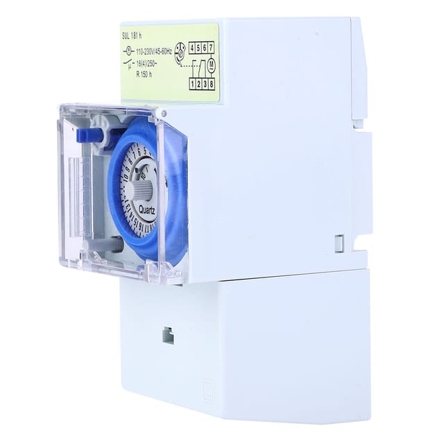 Mechanischer 24-stunden-timer Sul181h, 110230v 16a (eingebaute Knopfzelle)