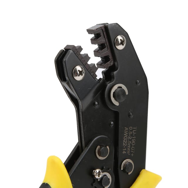 Hochwertige, Verstellbare Kabelschuh-crimpzange Tu-190-07+ Für Kabel Von 0,5 Bis 2,5 Mm² (22-14 Awg)