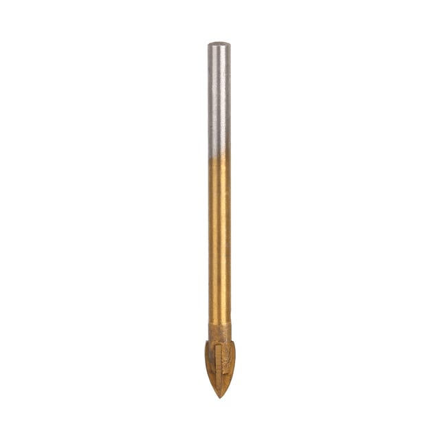 6 Mm Titanbeschichteter Multifunktionaler Dreieckbohrer Mit Kreuzschlitzkopf
