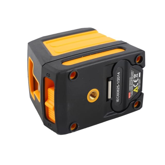 2-linien-laser-nivelliergerät Mit Rotlicht, Fadenkreuzprojektor, Linienmarkierer, Selbstnivellierungsgerät Mit Winkellinienmodus, Batterie Nicht Enthalten. T01 Orange/rotes Licht Mit Stativ.