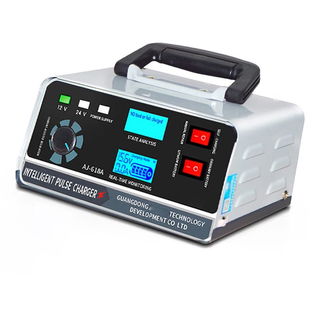 Hochleistungs-impulsladegerät Aus Reinem Kupfer Für Autobatterien, 110v-250v Batteriereparaturladegerät, Europäischer Standard.