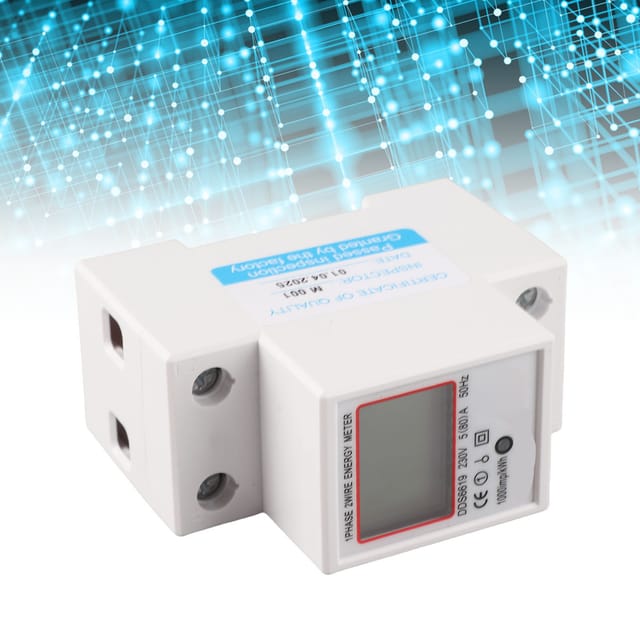 Der Neue Einphasige Multifunktions-energiezähler Dds6619-012 Mit Hintergrundbeleuchtetem Display Verfügt Über Eine Temporäre Leistungsreserve, Die Zurückgesetzt Werden Kann.
