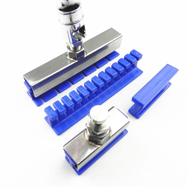 Werkzeugset Zur Reparatur Von Fahrzeugbeulen, Beulenzieher, Beulenreparaturset, Beulenzieher-pads, Beulenzieher-set (6-teilig, Blau)