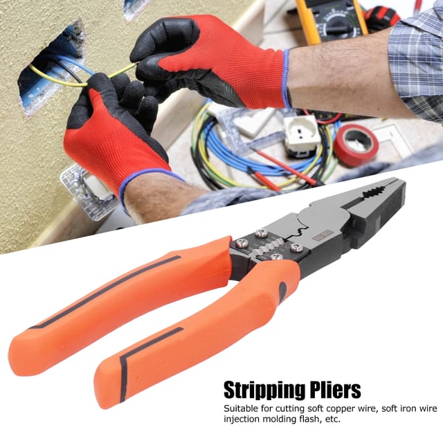 23 Cm (9 Zoll) Lange Multifunktions-schneidzange Für Zeit- Und Kraftsparendes Arbeiten, Diagonalzange, Industriezange, Abisolierzange Für Legierten Stahldraht