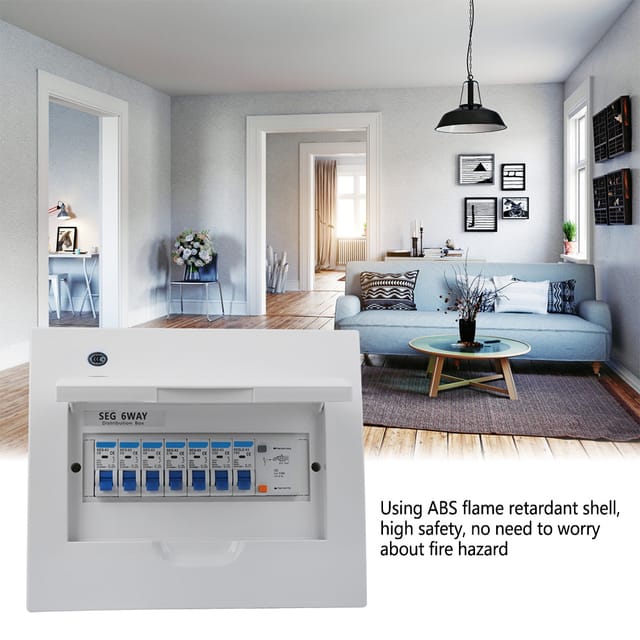 Baoyi 6-fach Britischer Miniatur-fehlerstromschutzschalter 63 A 30 Ma + 4 Leitungsschutzschalter (rcd + 4mcb) – Exklusives Überseelager